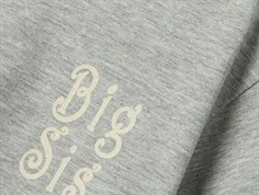 Name It t-shirt grå meleret med storesøster print